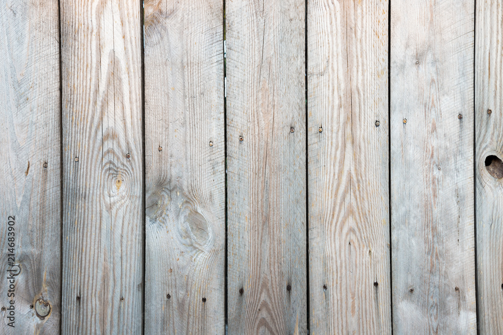 Fototapeta premium Wooden plank fence background texture