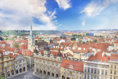 Beautiful view of Hradcany, Prague's historic district, Czech Republic