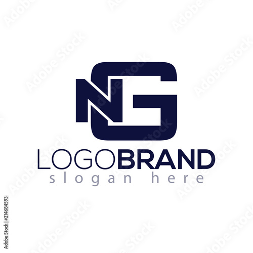 Free Download N G Initial Letter Logo vector element. Initial Logo template - GFXLoad