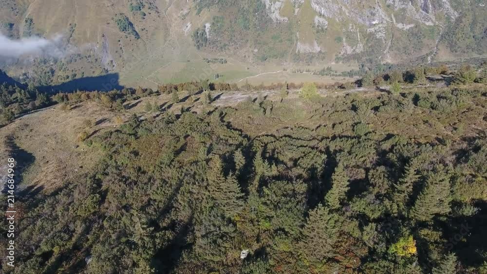 Le Truc vue par drone, 74, haute savoie, France