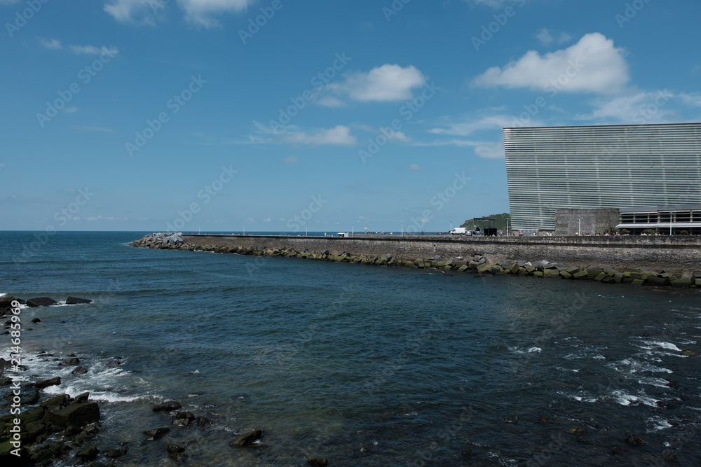 Am Meer in San Sebastian, Spanien Am Meer in San Sebastian, Spanien