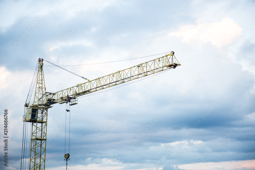 Construction crane in the sky Construction crane in the sky