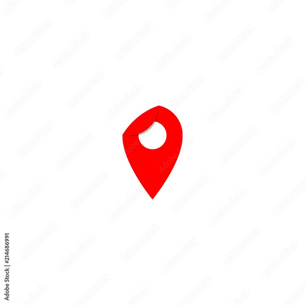 Fototapeta premium pin logo vector