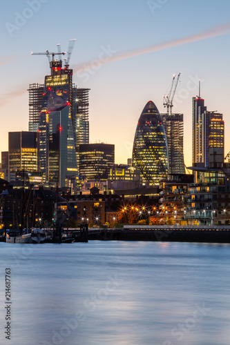 london, united kingdom - 07 24 2018: the great skyline of London with the main buildings of the city in the background