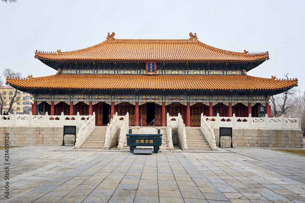 Dacheng Hall of Confucious' temple in Harbin China. Dacheng Hall of Confucious' temple in Harbin China.