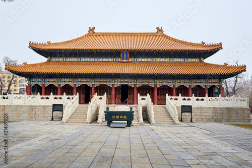 Dacheng Hall of Confucious' temple in Harbin China.