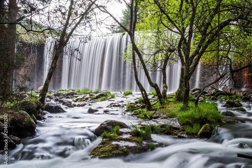 Waterfall and river from Rascafria, Madrid, Spain.
 photo