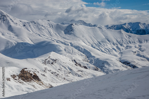 Mountains from Cerler winter resort. Spain.