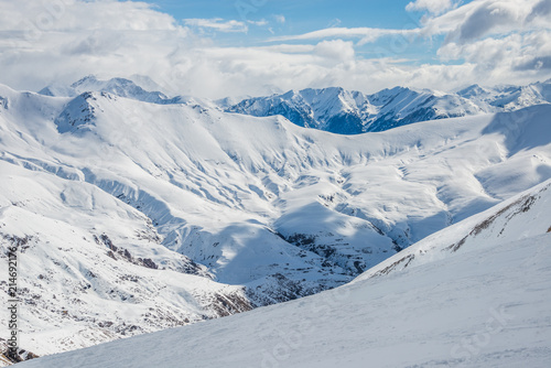Mountains from Cerler winter resort. Spain.