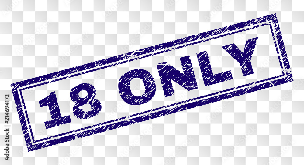 Vecteur Stock 18 ONLY stamp seal print with rubber print style and ...