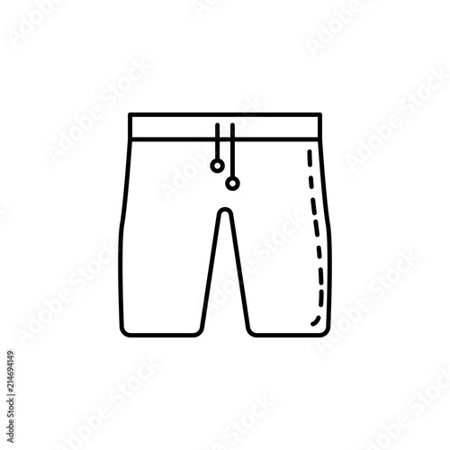 shorts dusk style icon. Element of travel icon for mobile concept and web apps. Thin line shorts dusk style icon can be used for web and mobile