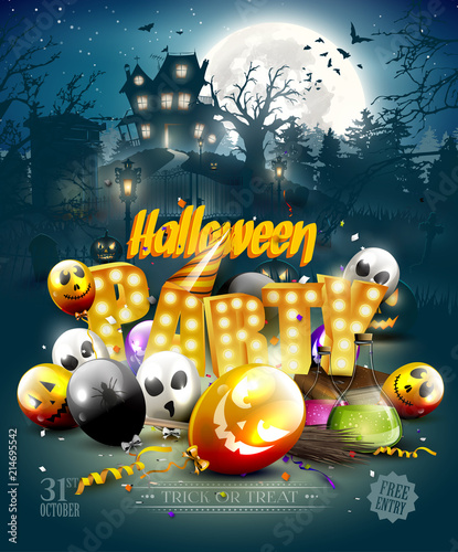 Halloween party background