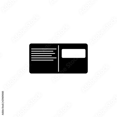 notebook icon. Element of web icon for mobile concept and web apps. Glyph notebook icon can be used for web and mobile