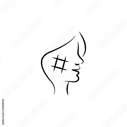 facial rejuvenation surgery icon. Element of anti aging icon for mobile concept and web apps. Thin line facial rejuvenation surgery icon can be used for web and mobile