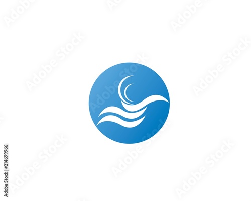 Water wave Logo Template