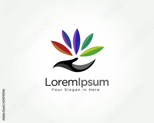 Nature care logo, nature beauty care logo, nature spa logo