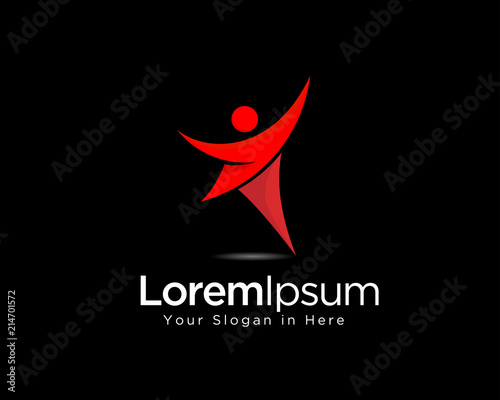 arrow star logo, human success star logo
