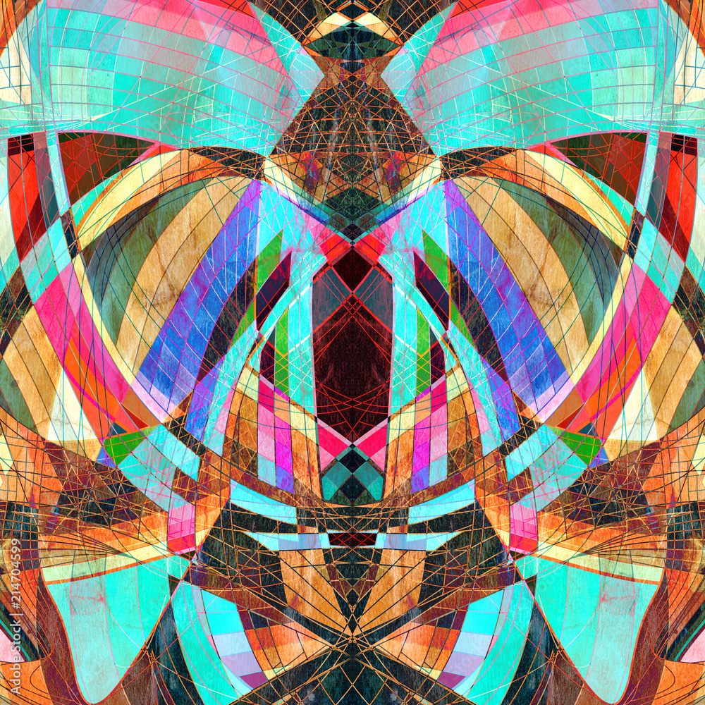 Fototapeta premium Graphic abstract light waves
