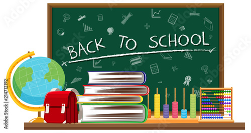 Back to school and learning elements