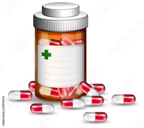 Container of medicine capsules