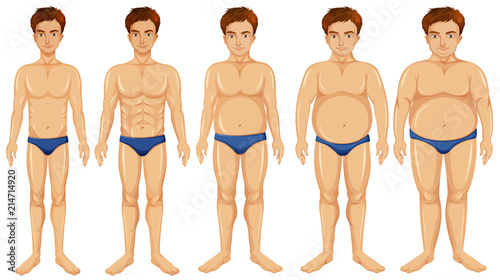 A man body transformation