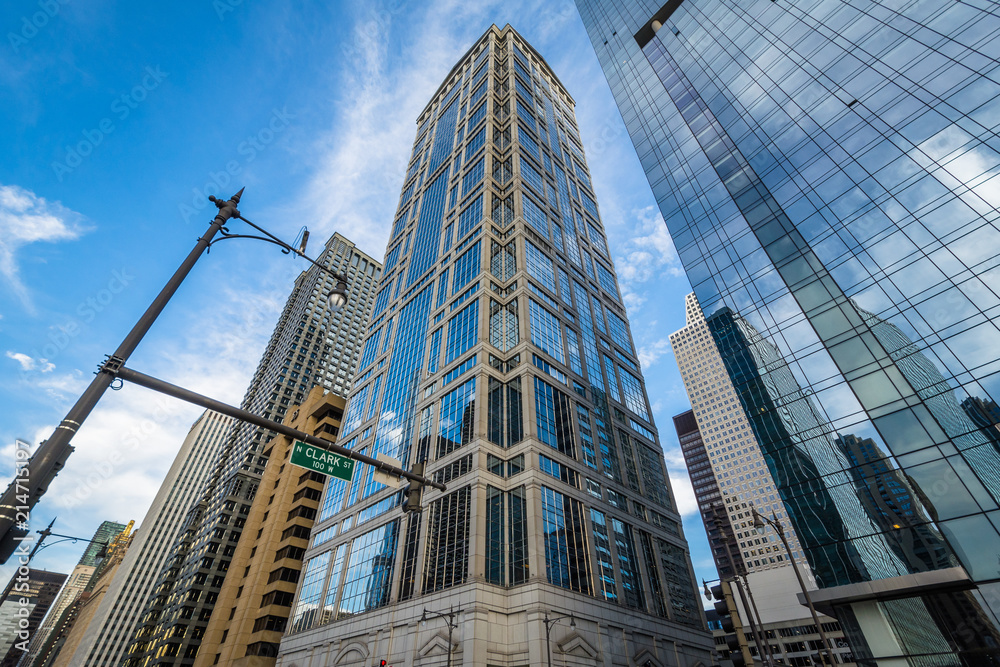 Modern skyscrapers in Chicago, Illinois Modern skyscrapers in Chicago, Illinois