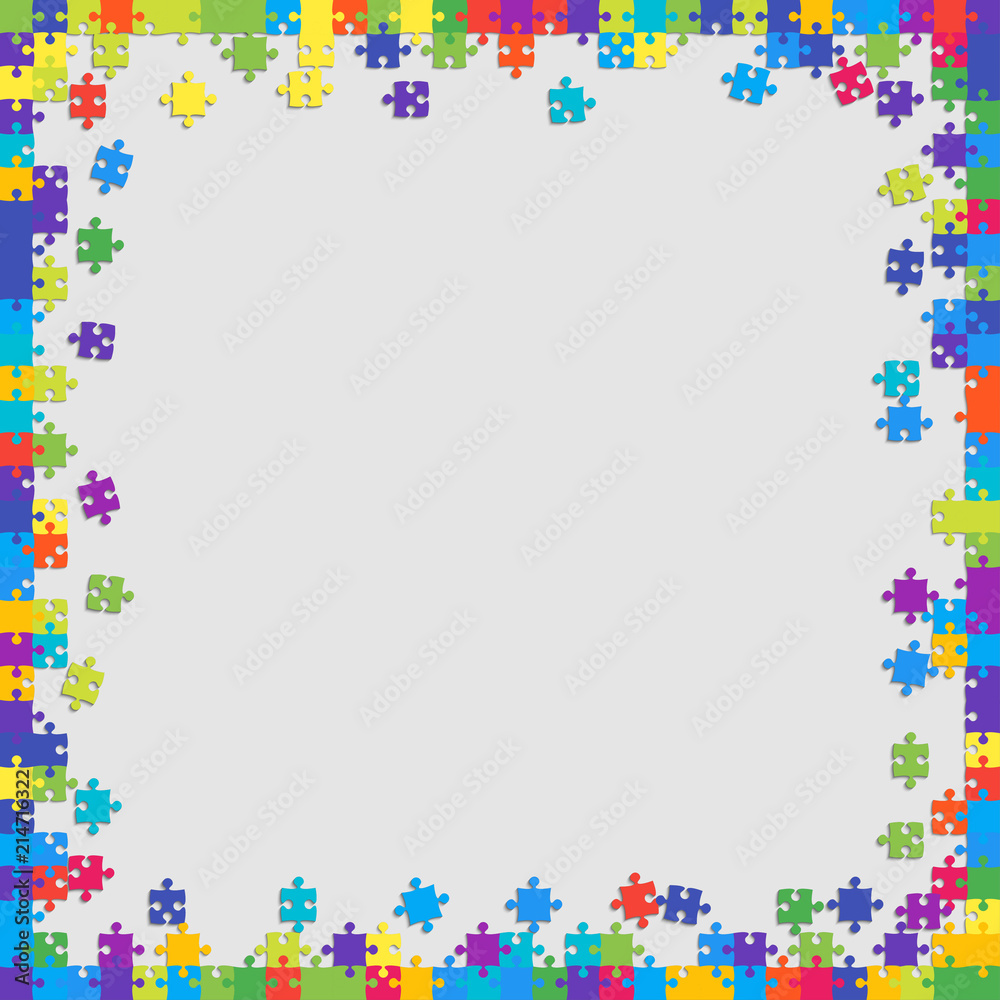 Colorful Background Puzzle. Jigsaw Puzzle Banner. Colorful Background Puzzle. Jigsaw Puzzle Banner.