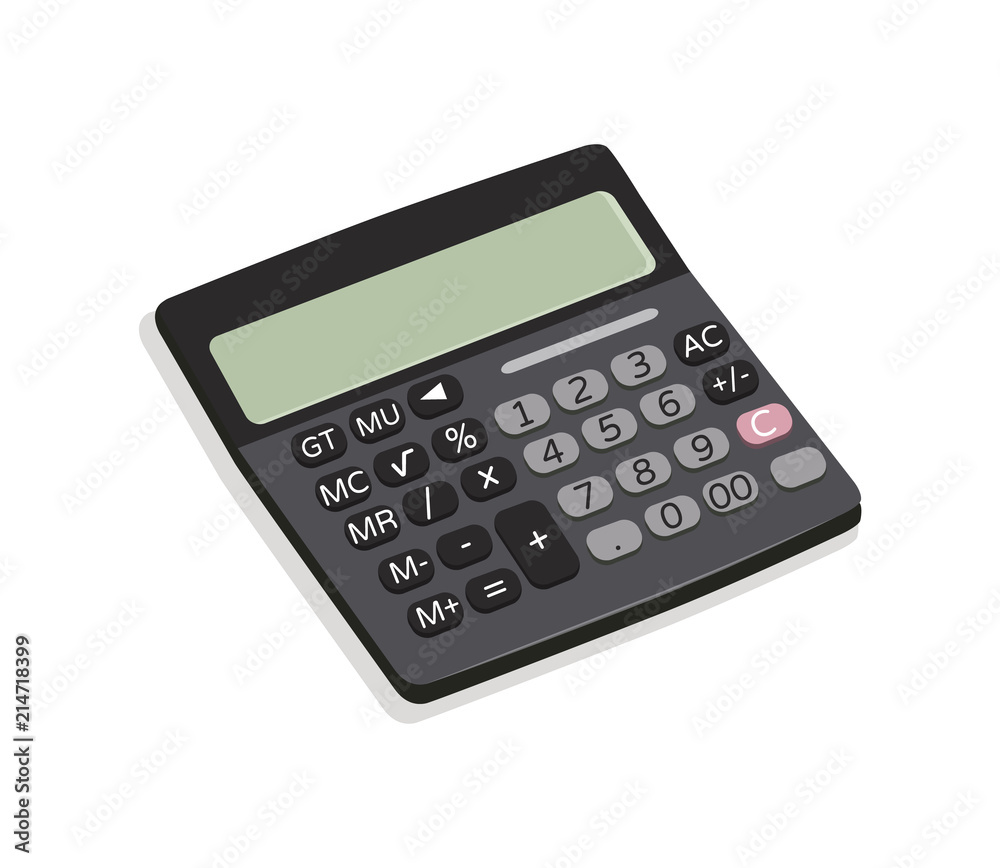 Calculator Mechanical Device Vector Illustration Calculator Mechanical Device Vector Illustration