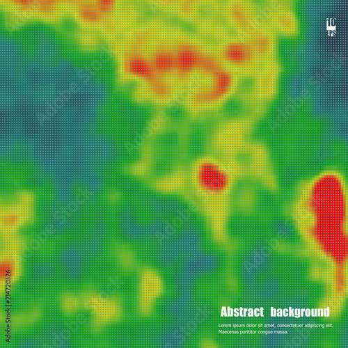 Colored heat map for temperature. Eps10 Vector illustration