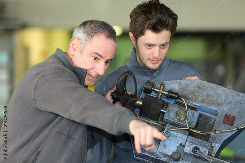 apprentice working with enginee apprentice working with enginee