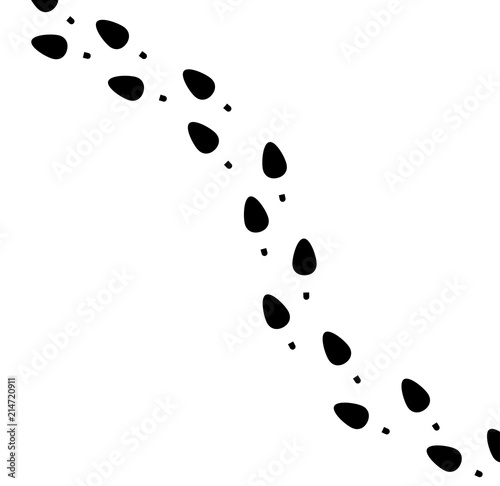 Woman high heels vector trail. Footprints.