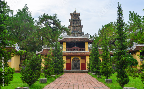 Thien Mu Pagoda in Hue, Vietnam photo