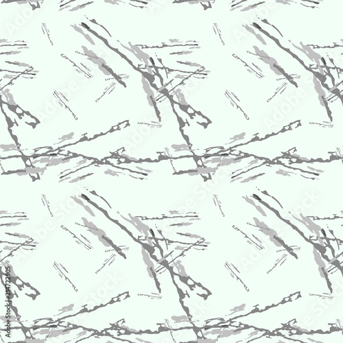 Military camouflage seamless pattern in light mint green and different shades of grey color