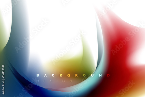 Holographic paint explosion design, fluid colors flow, colorful storm. Liquid mixing colours motion concept, trendy abstract background layout template for business presentation, app wallpaper banner