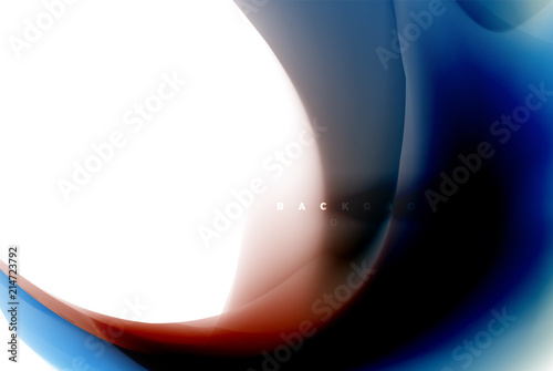 Holographic fluid colors flow, colorful liquid mixing colours motion concept