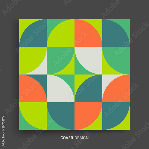 Cover design template for advertising. Abstract colorful geometric design. Pattern can be used as a template for brochure  annual report  magazine  poster  presentation  flyer and banner.