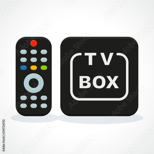 Vector illustration of tv box