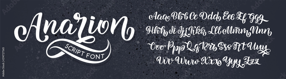 Hand drawn typeface. Brush painted letters. Handwritten script alphabet isolated on white background. Handmade alphabet for your designs logo, posters, invitations, cards, etc.