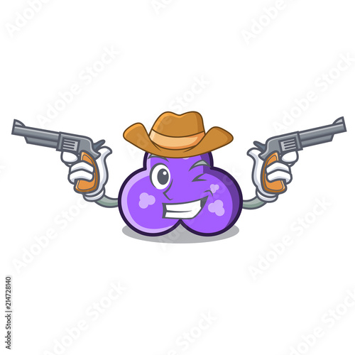 Cowboy trefoil character cartoon style