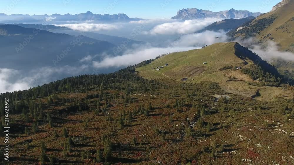 Le Truc vue par drone, 74, haute savoie, France