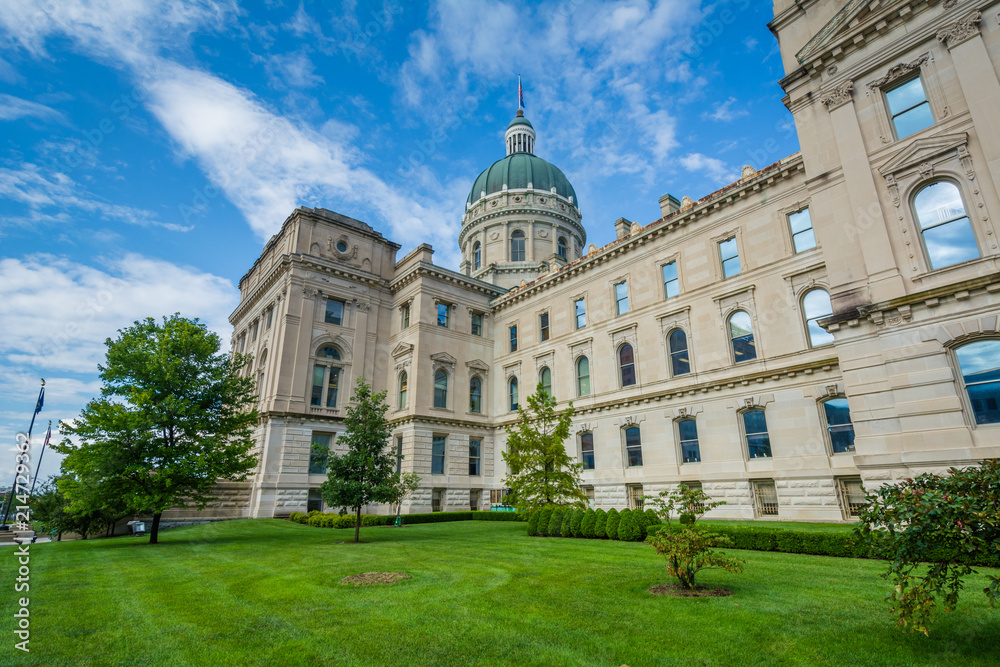 The Indiana State House in Indianapolis, Indiana