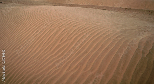 sandy dune at Big Sahara desert. Tunisie. Africa