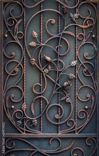 beautiful decorative metal elements forged wrought iron gates
