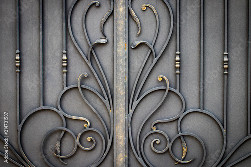 beautiful decorative metal elements forged wrought iron gates