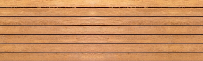 Panorama of vintage brown wood wall pattern and background seamless