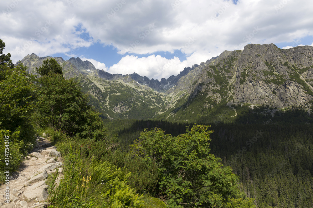View on mountain Peaks of the High Tatras, Slovakia