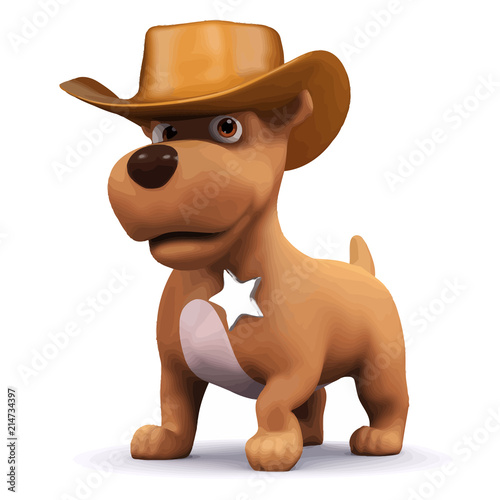 Vector 3d Sheriff puppy