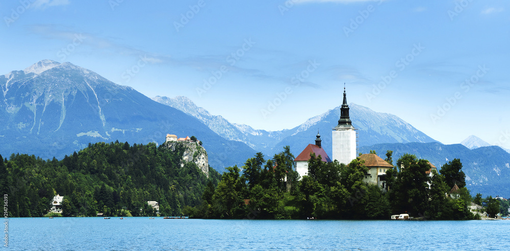 The most visited and well-known place, one of the symbols of Slovenia, is Lake Bled surrounded by mountains with an island in the middle.
