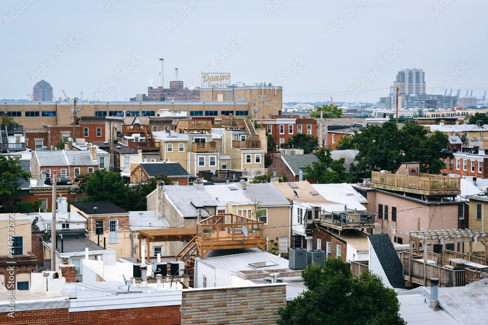 View of Federal Hill, in Baltimore, Maryland