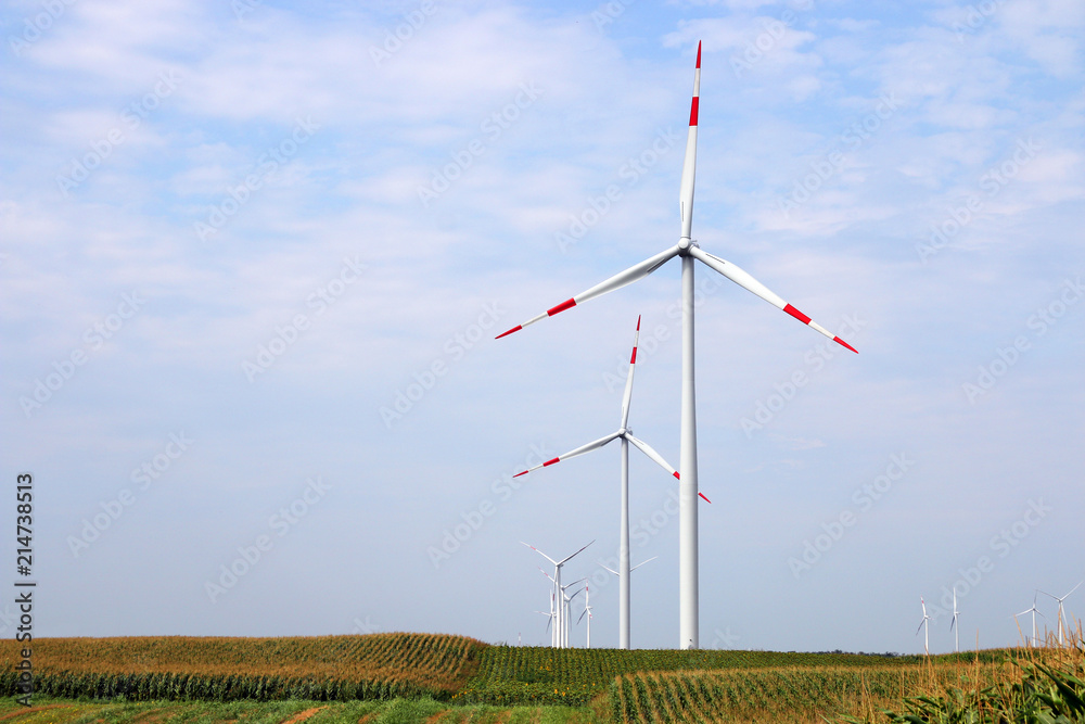 wind turbines in the field landscape wind turbines in the field landscape
